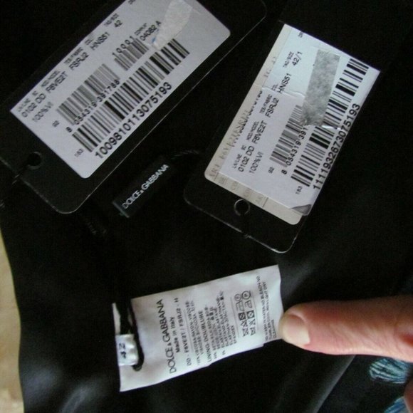 New DOLCE & GABBANA Runway Artistic Floral Design Lined dress IT 42,US 6-8, S-M. - Picture 10 of 11